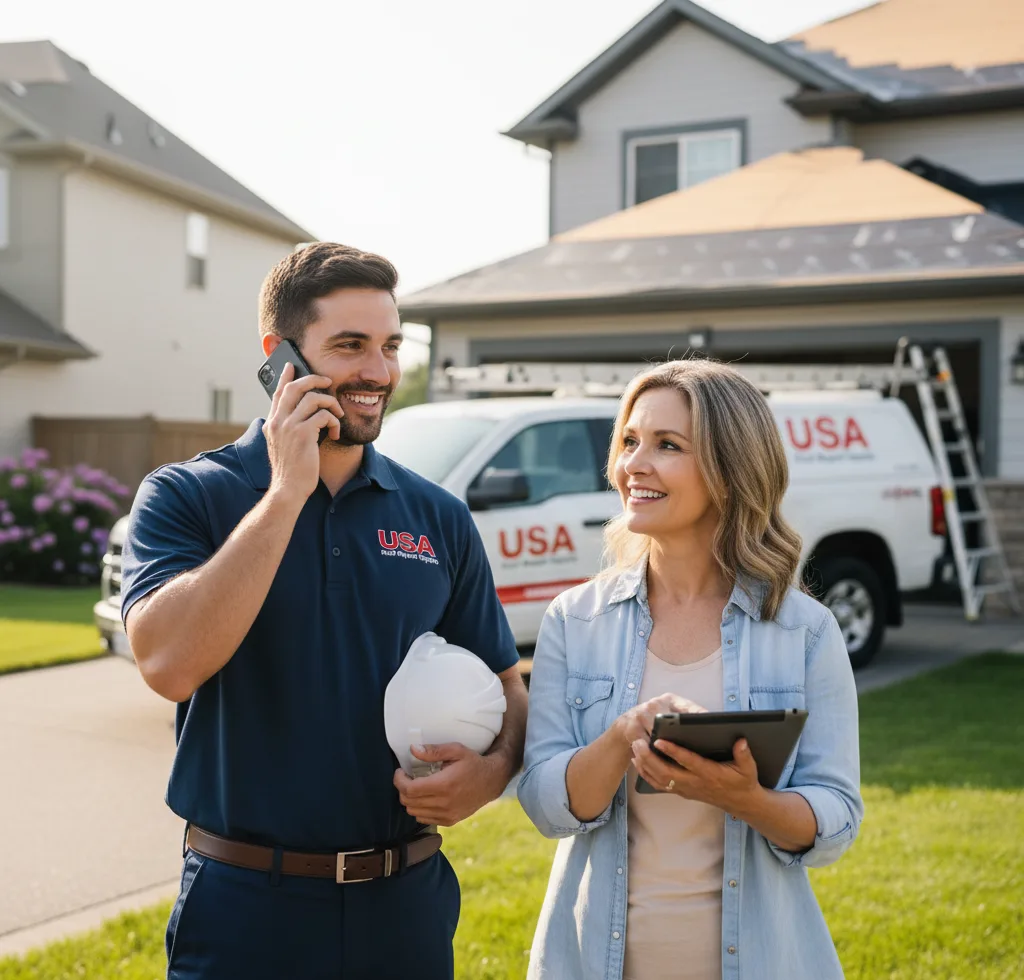 USA Roof Repair Experts customer support in Woodville